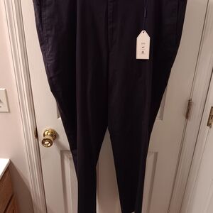 1946 By Ballin Brand New With Tag Men's Size 44x32 Black Flat Front Dress Pants